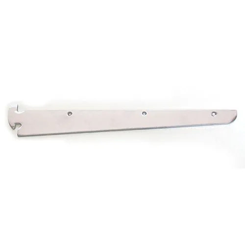 12-Inch Chrome Shelf Bracket for 1-Inch Slot - 25 Pack