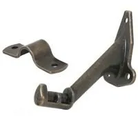 2PK Antique Brass Die Cast Handrail Bracket by Jameco Valuepro