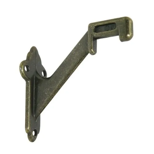 Antique Brass Plated Handrail Bracket - 5 Pack by Ultra Hardware