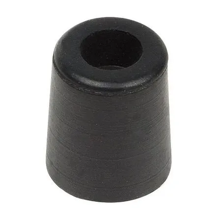 Black Rubber Bumper, 5/8 in, Screw-In Mounting, 3/4 in Height, Pack of 10