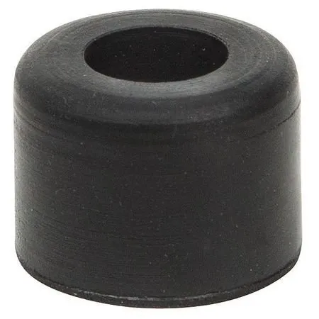 Bumper 3/4' Black Rubber PK10 - Durable Screw-In Mounting for All Applications