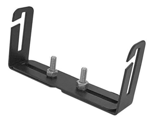 C526 Workman Adjustable Single Hole Bracket 5.13-8.13 in., Quick Release Sides, Black