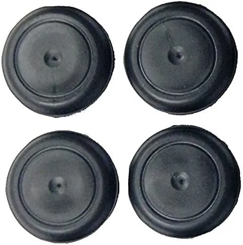 Caplugs BPFE-25MM Rubber Ergonomic Button Plugs, Black, Fits .965-1.024' Holes, Durable Santoprene