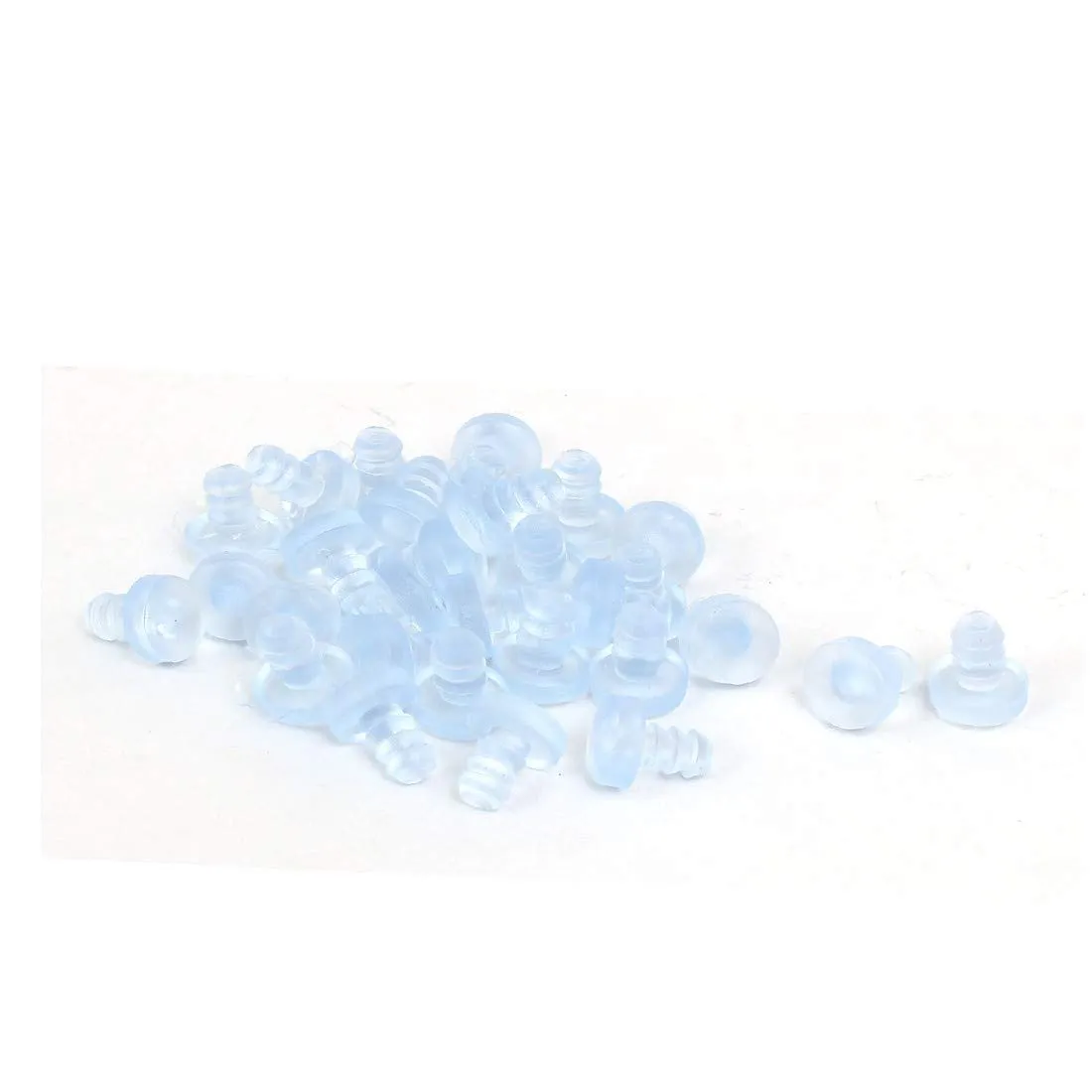 Clear 9mmx11mm Rubber Stem Bumpers - 30pcs Anticollision Screw Hole Plugs by FIYA