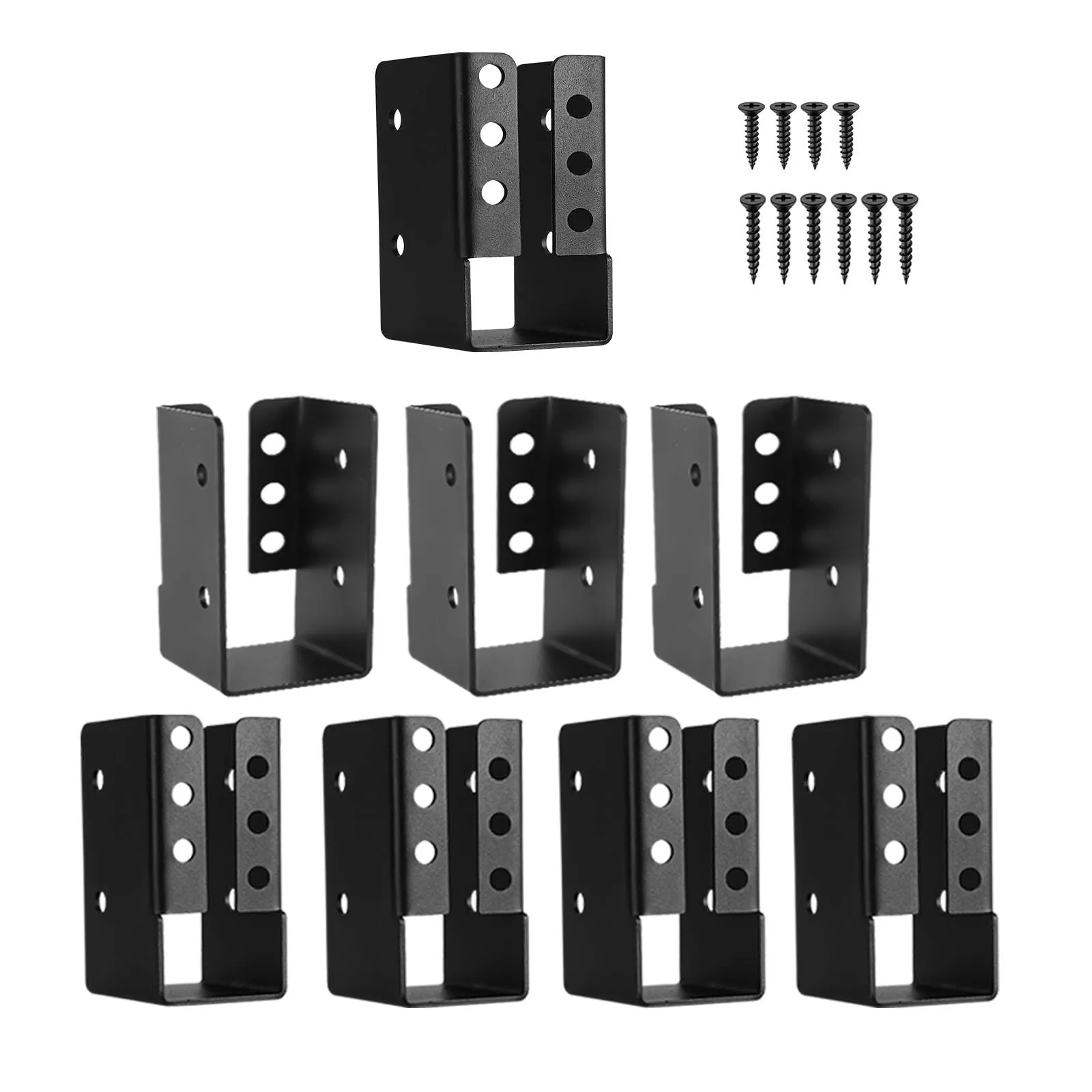 Concealed Joist Hanger 8PCS, 2'x4' Framing Bracket in Q235B Steel – Durable & Rust-Resistant