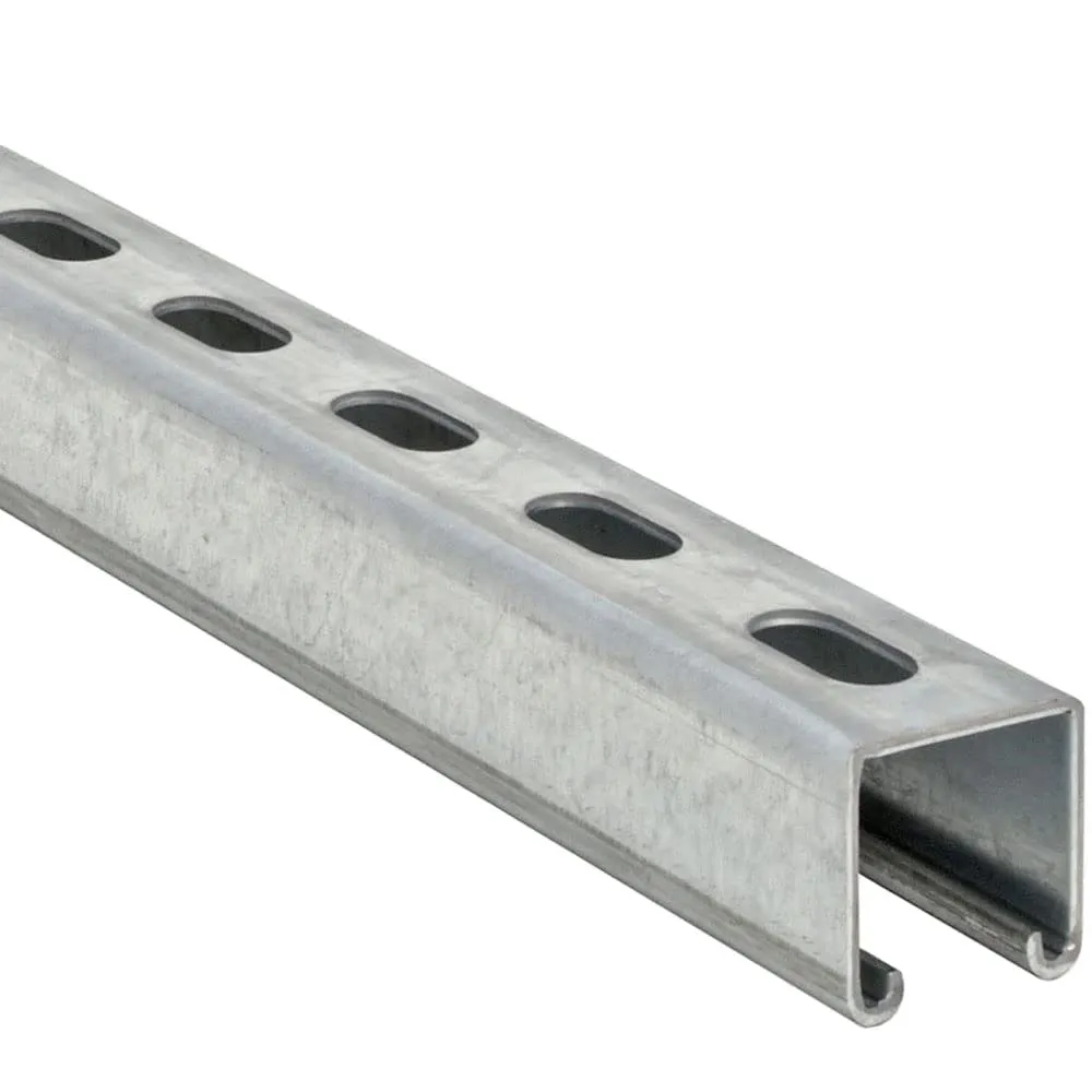 Electriduct 12-Gauge Galvanized Steel C-Profile Strut Channel 1-5/8' x 1-5/8', 5 Feet