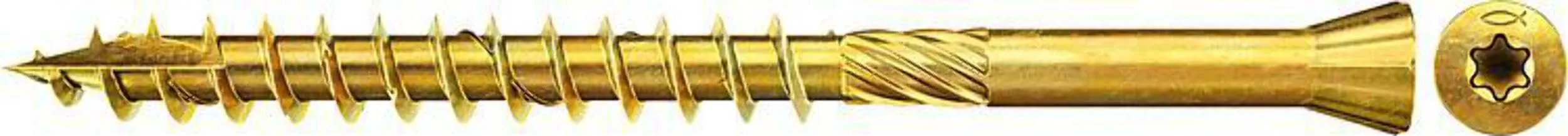 Fischer Speciality Screws 3.5x35mm Countersunk TG TX Electrogalvanised - No Pre-Drilling Required