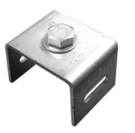 Galvanized Steel Single Bolt 3/4' Bracket, PK50 - Durable, Rust-Resistant Mounting Solution