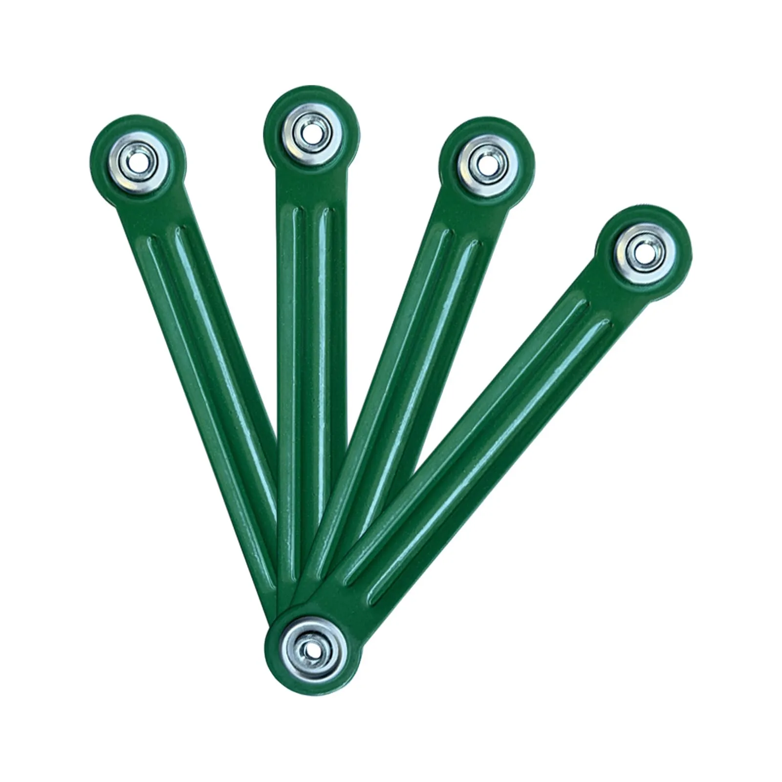 Glider Bearing Arm Bracket Replacement Hardware, 9' Length, 7-1/2' Hole Spacing, 4-Pack, Green