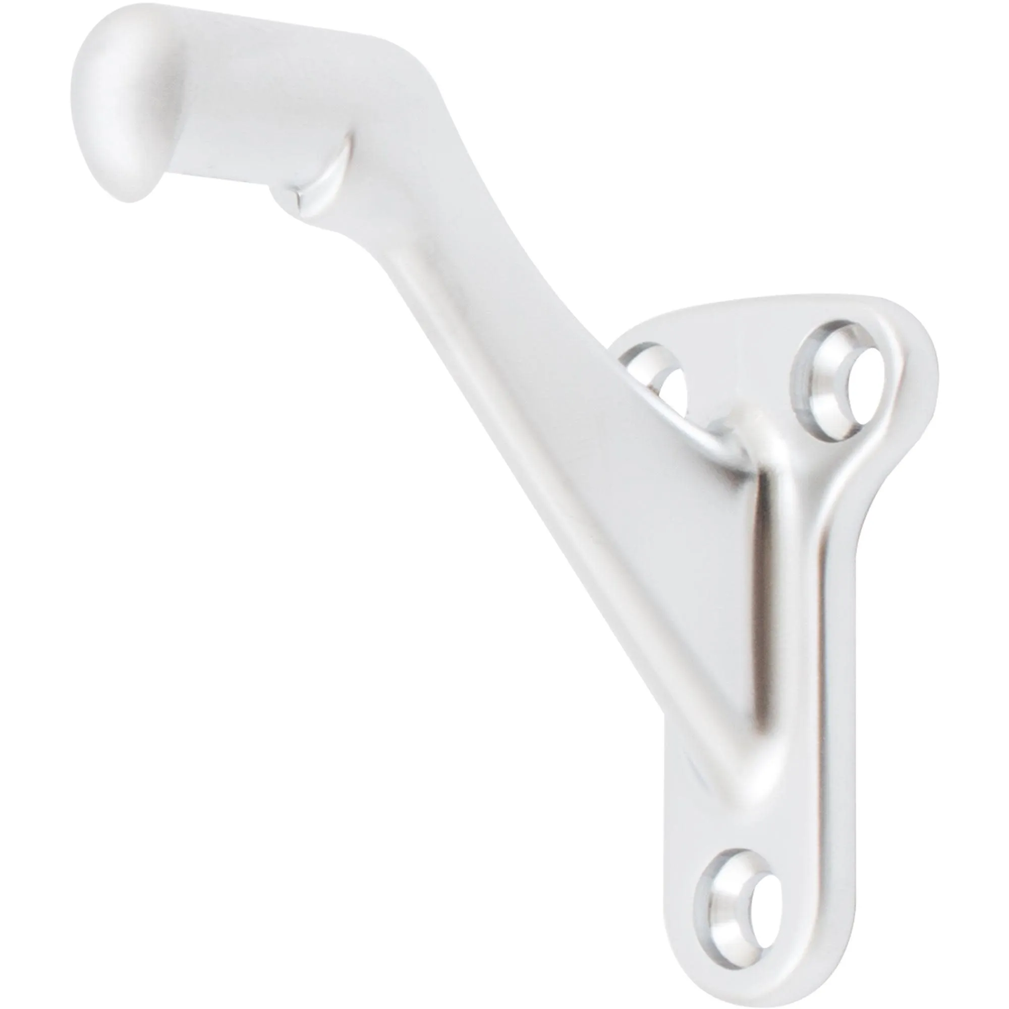 Handrail Bracket Satin Chrome 3-inch Projection by Stone Harbor Hardware