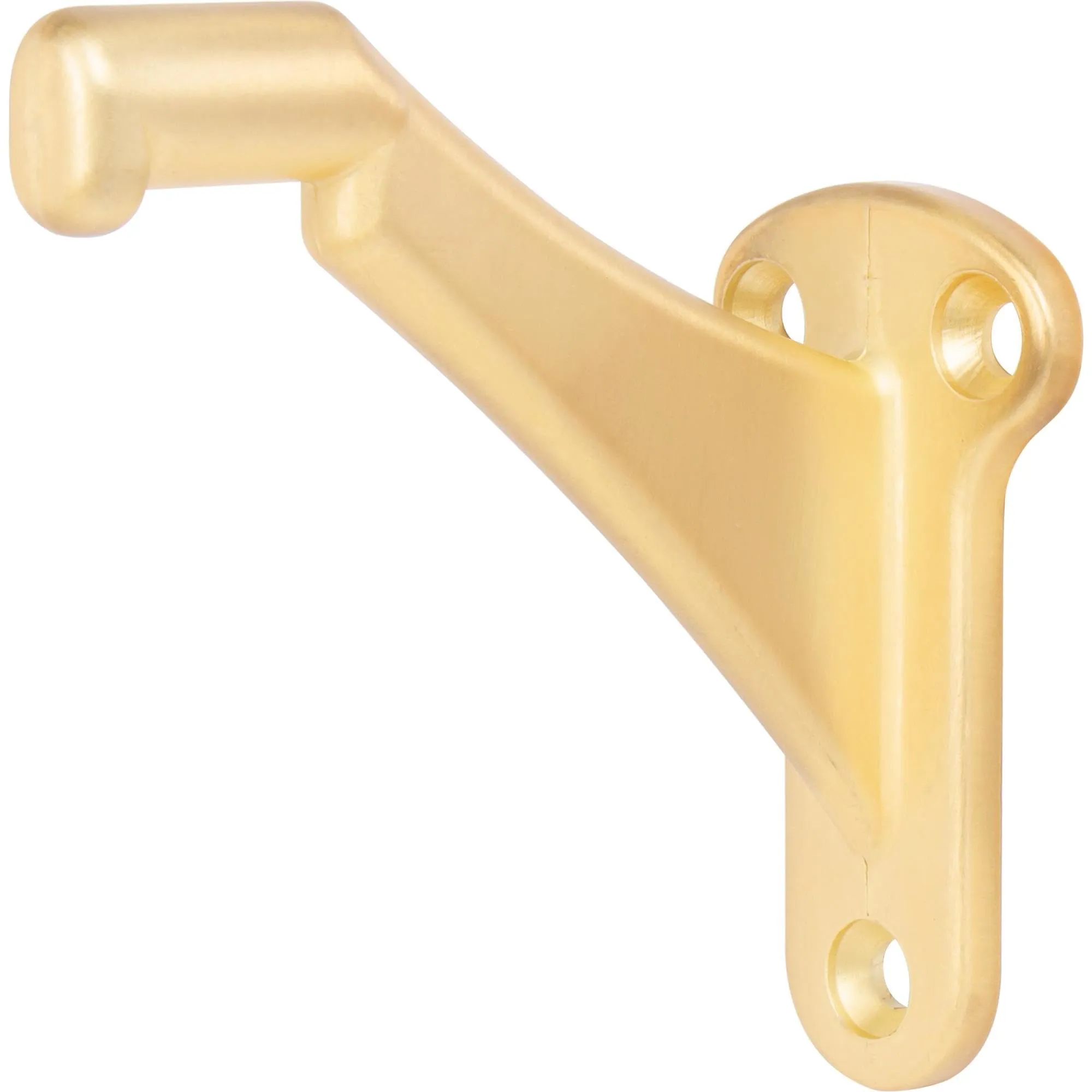 Heavy-Duty Handrail Bracket, White - 3-1/4 Inch Projection, Durable Mounting Hardware Included