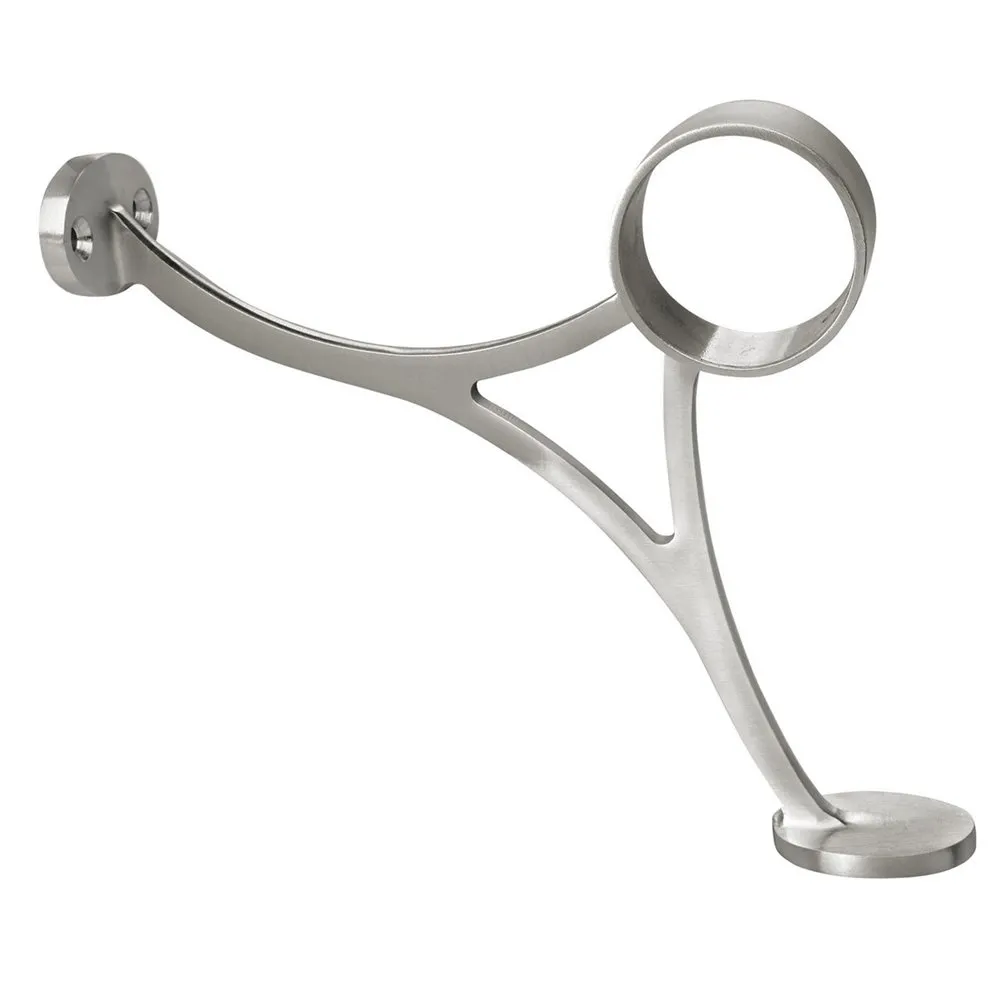 Lavi 2' Satin Stainless Steel Combination Bracket for Footrails and Handrails