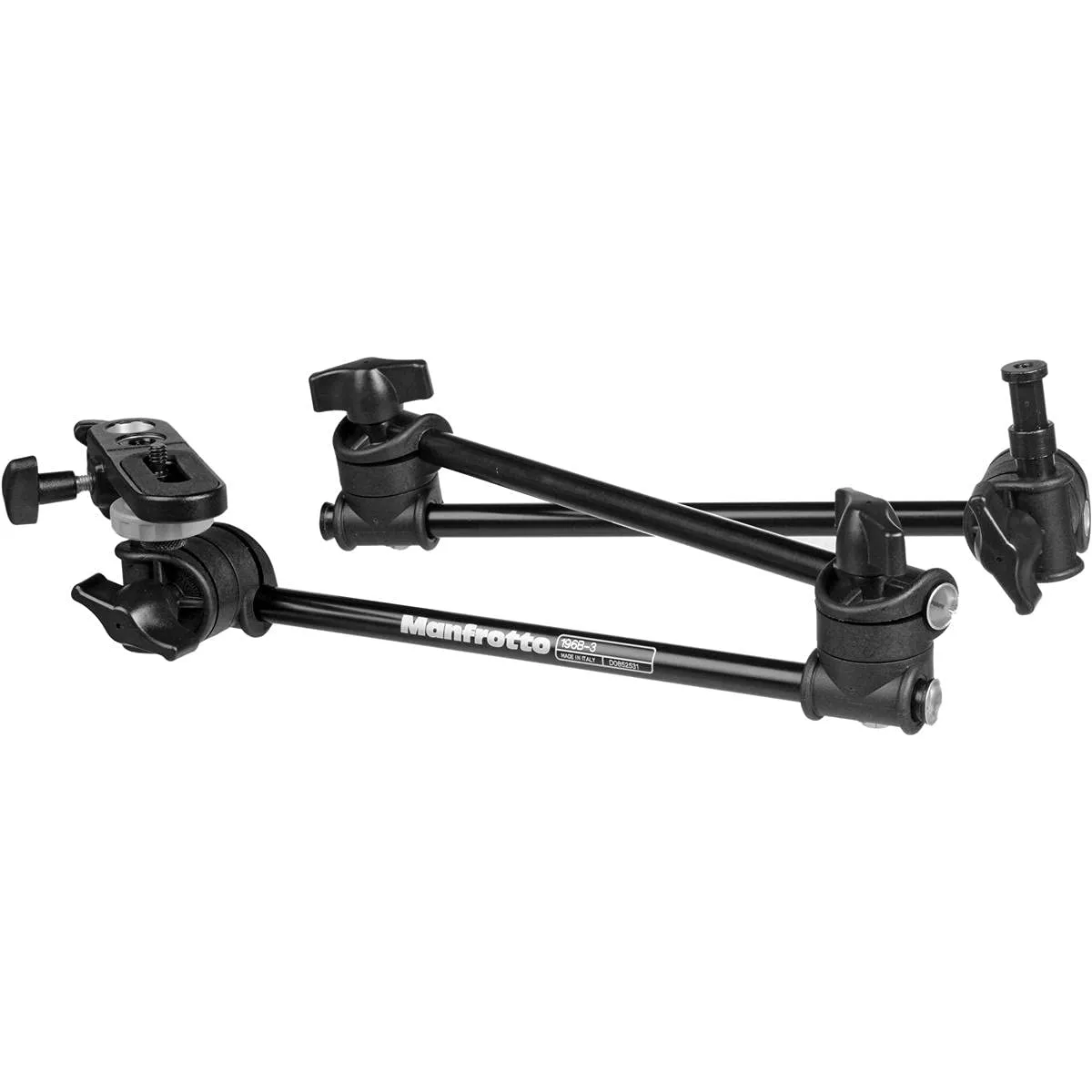 Manfrotto 196B-3 Articulated Arm with Bracket, 3 Sections, Black, 33.46 in Maximum Length