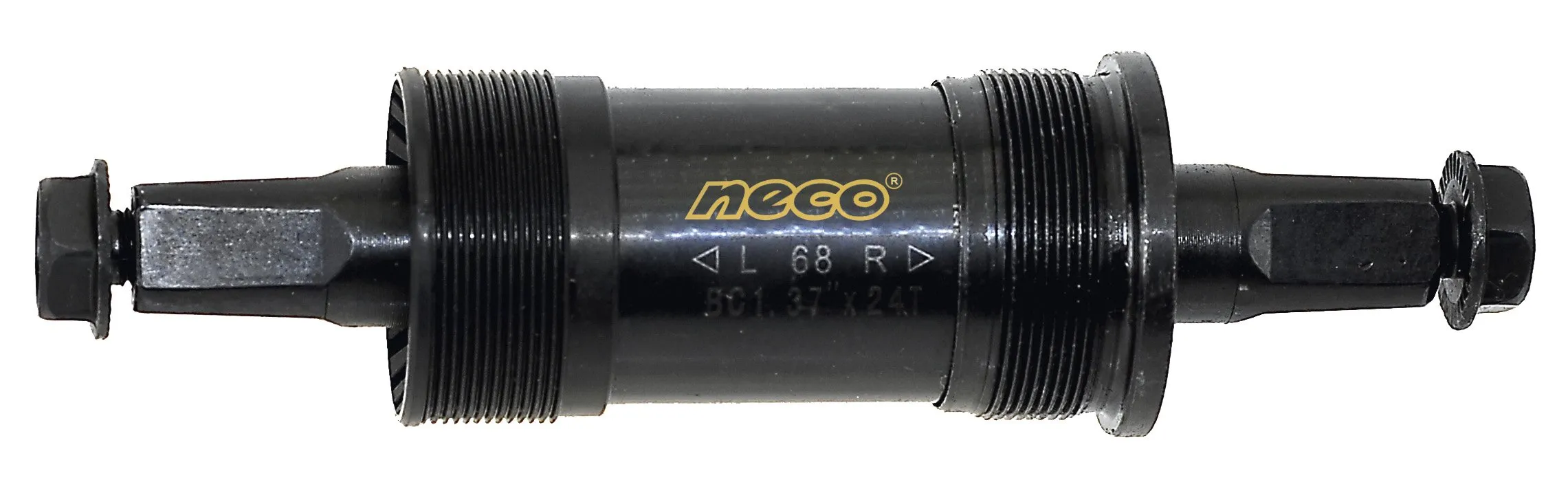 Neco SRQ/JIS Nylon/Steel Sealed Cartridge Bottom Bracket 68 x 110.5 mm with Bolts