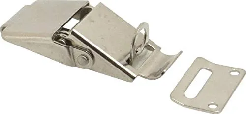 Padlockable Latch 3.24' x 1.22', 316 Stainless Steel, Polished Finish - 16 Pack