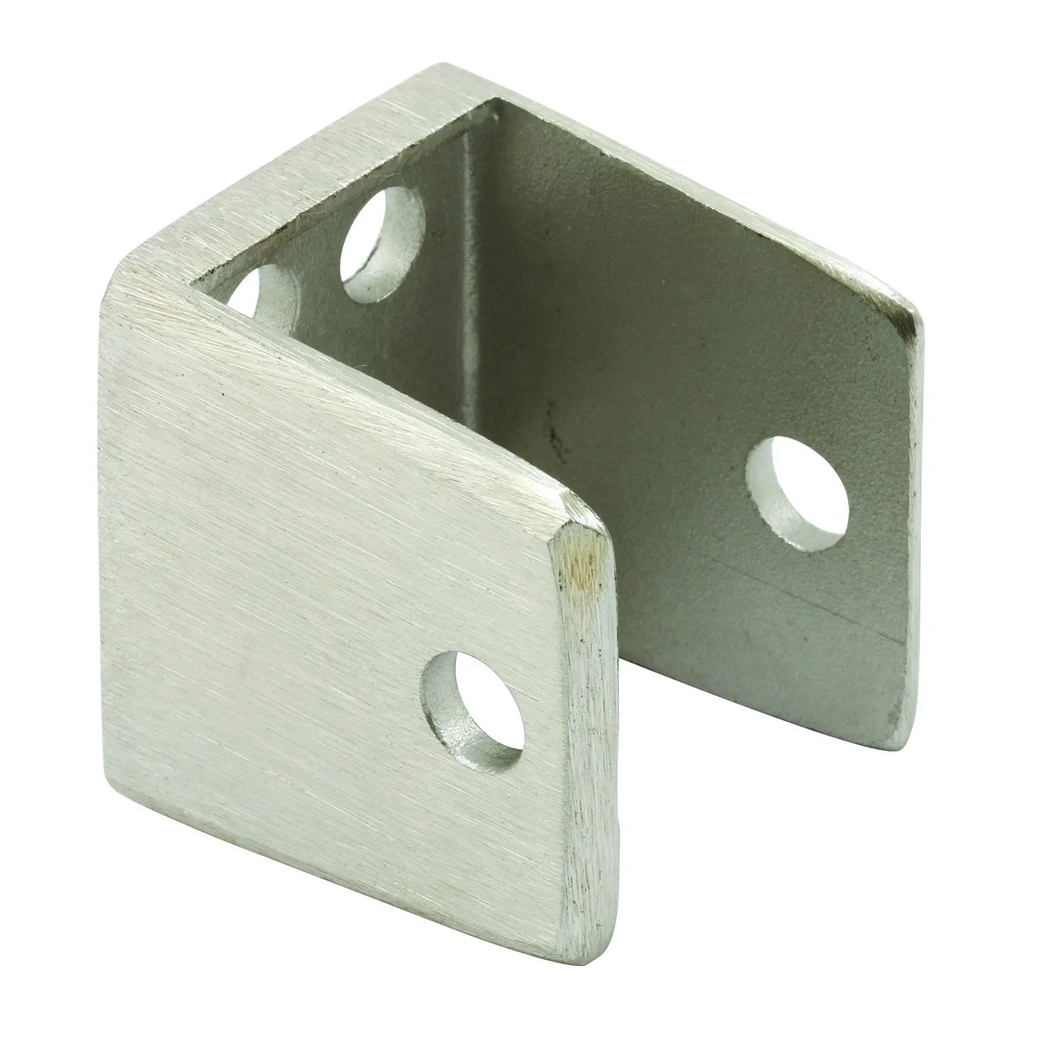 Prime-Line 656-9435 U-Bracket for 1-Inch Panels, Stainless Steel, Satin Finish, Complete Fasteners