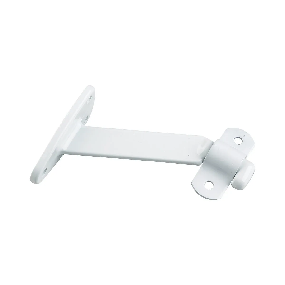 Richelieu Hardware White Extended Arm Heavy-Duty Handrail Bracket - 50 kg Load Capacity