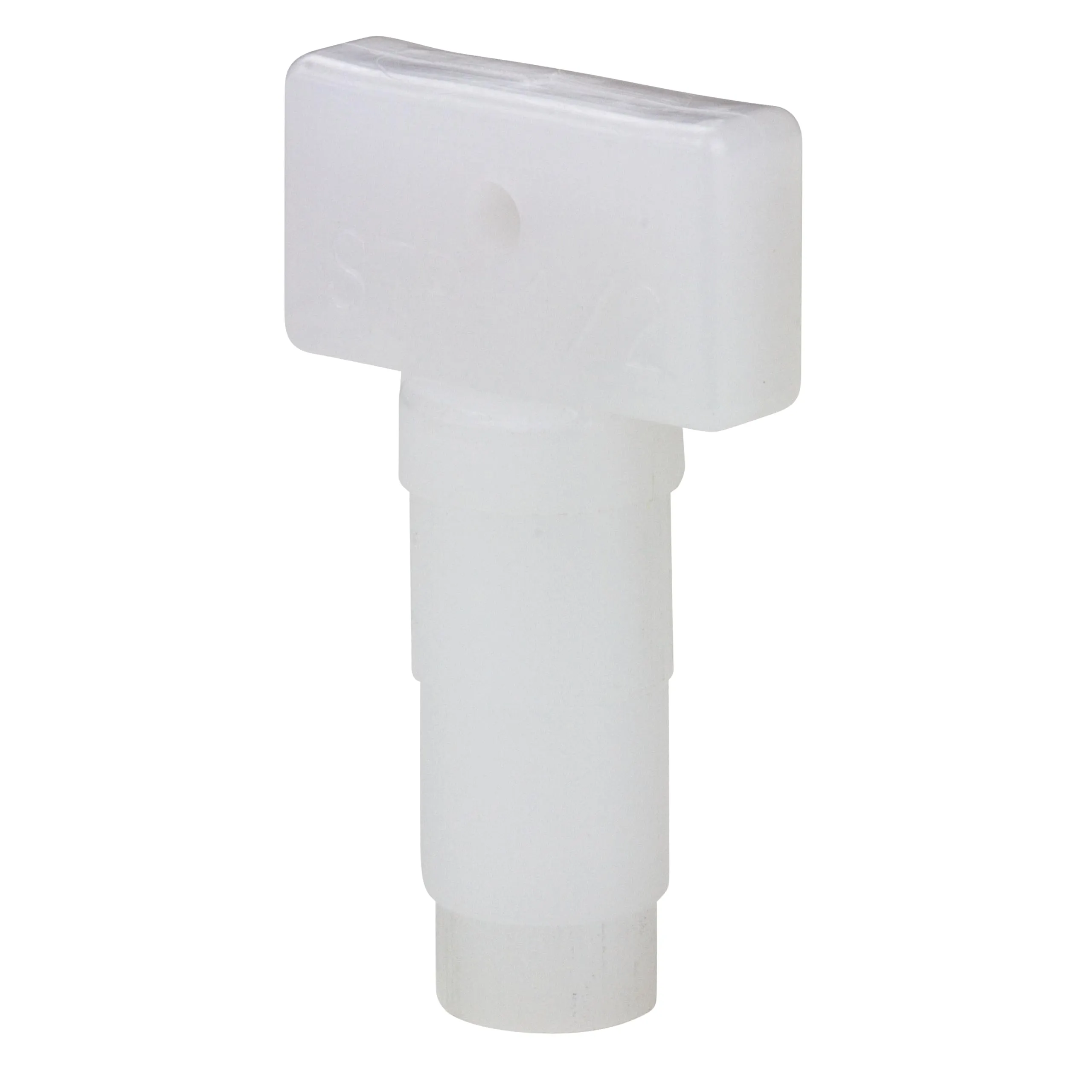 Self-Threading Plugs STPS-1/4 - White LDPE, 1/4-20 to 1/4-28, Leak-Proof & Chemical Resistant