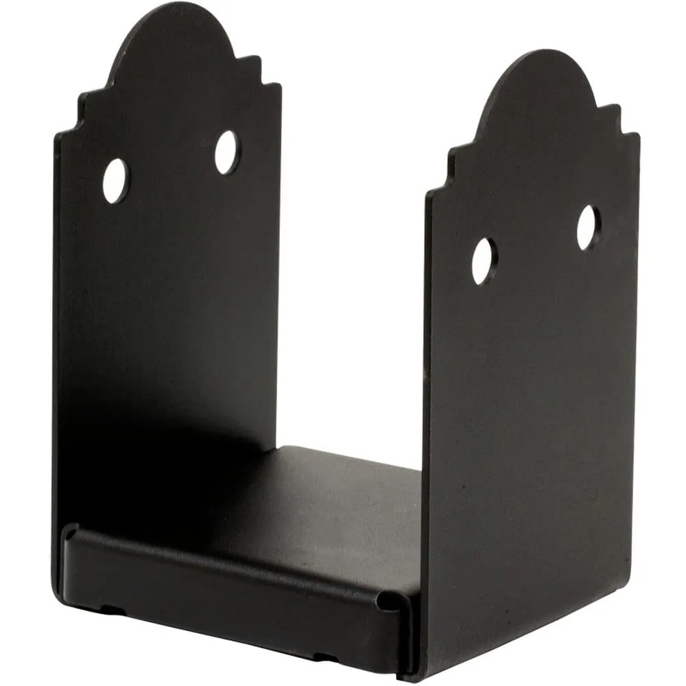 Simpson Strong-Tie 6x6 Black Powder-Coated Post Base, ZMAX for Seismic & Wind Resistance