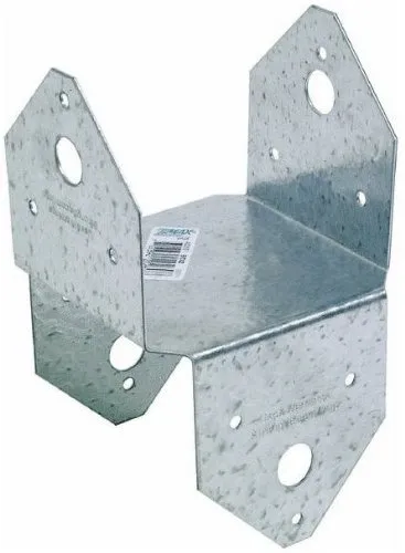 Simpson Strong-Tie BC4Z ZMAX Galvanized 18-Gauge 4X Post Cap/Base for Decks