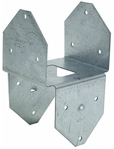 Simpson Strong-Tie BCS2-2/4Z Z-Max Double Post Cap/Base, 18 Gauge, Galvanized Steel