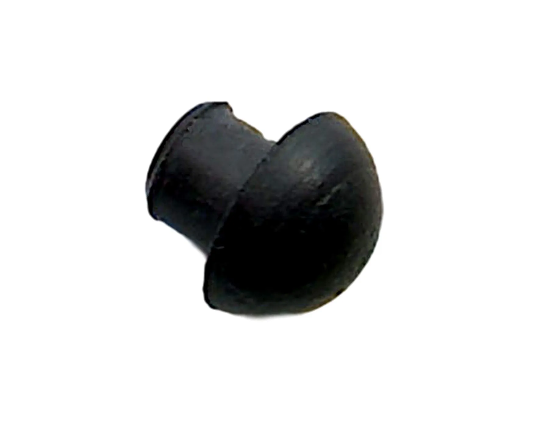 Small Rubber Push-in Mushroom Bumper 3/16' Opening, 11/32' Diameter, Black, Durable (8 Pack)