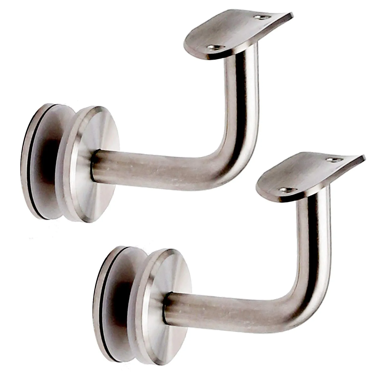 Stainless Steel Handrail Bracket 1-5/8' OD Round Railing, 2-Pack by Top Hardware