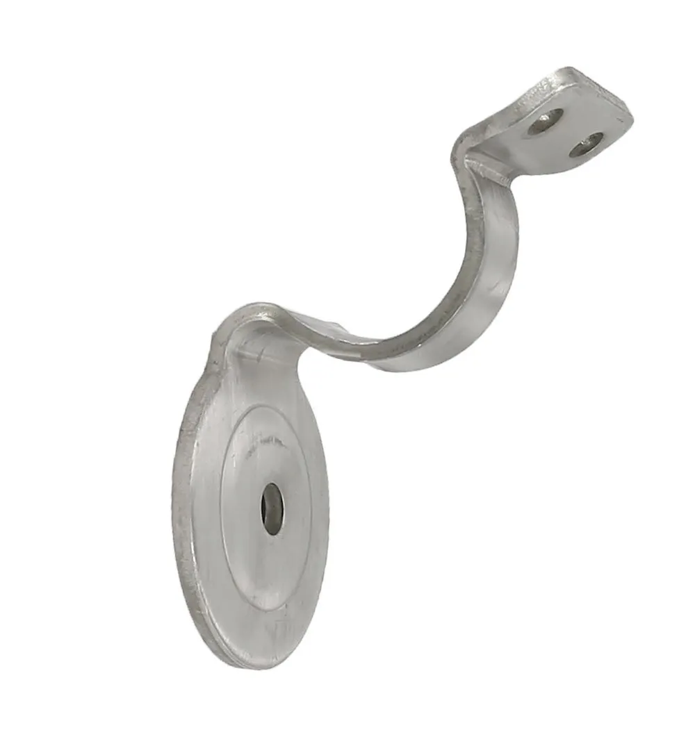 Stainless Steel Wall Mount Handrail Bracket 3/16' Thickness, Durable 1/8' Thickness, Top Hardware